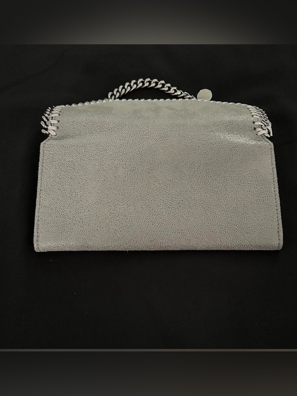 Stella McCartney Gray Silver Chain Wallet - Picture 4 of 9